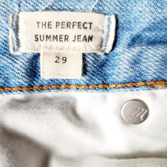 Madewell The Perfect Summer Light Wash Jean. Size 29 - Picture 4 of 11